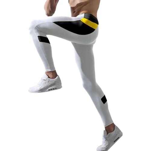 Mens Gym Compression Leggings Sport Training Pants Men Running Tights Trousers Sportswear Dry Fit Jogging Pants Man Swimeatpants