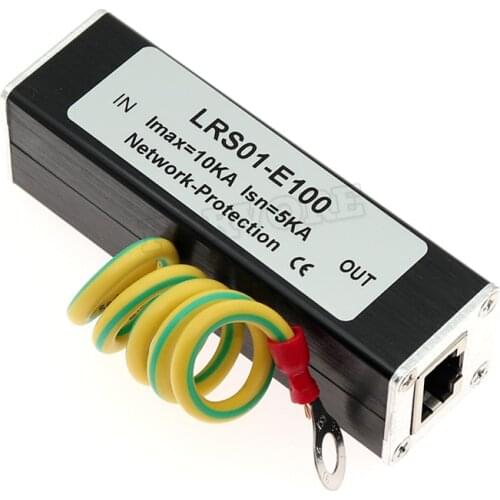 Network RJ45 Surge Protector Protection device Lightning Arrester SPD for 100M Ethernet Network