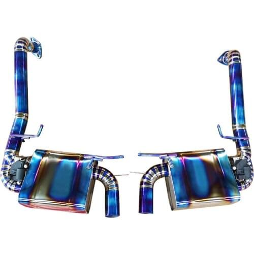 Factory wholesale high quality titanium exhaust pipe with valvelectronic for Porsche boxter 718/981