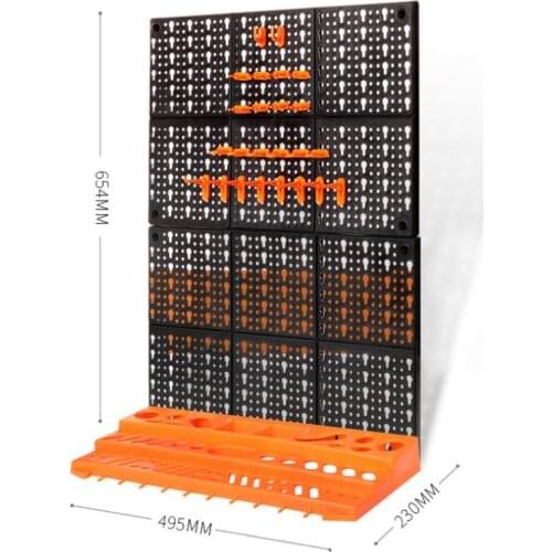 Tool hanging plate hole plate plastic hook toolbox wall hardware Parts box Screw wrench classification Component box