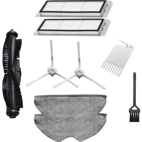 Full Set Washable Accessories for 360 S5 / S7 Robot Vacuum Cleaner Main Centre Side Brush Hepa Filter Mop Cloth Kits Parts