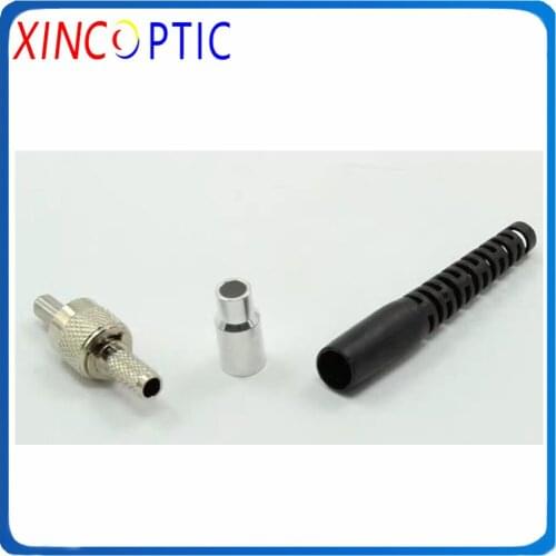 SMA905 Round Type Metal Ferrule/Core Fiber Optic Connector with Metal Boot