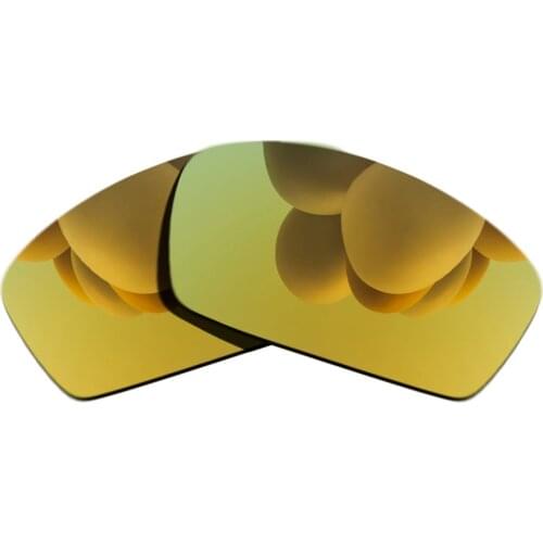 Polarized Sunglasses Replacement Lenses for-Square Whisker Frame - Yellow Golden