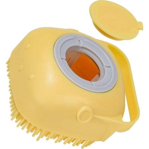 Dog Silicone Rubber Pet Dispenser Brushes for Dog&CatsShower Grooming
