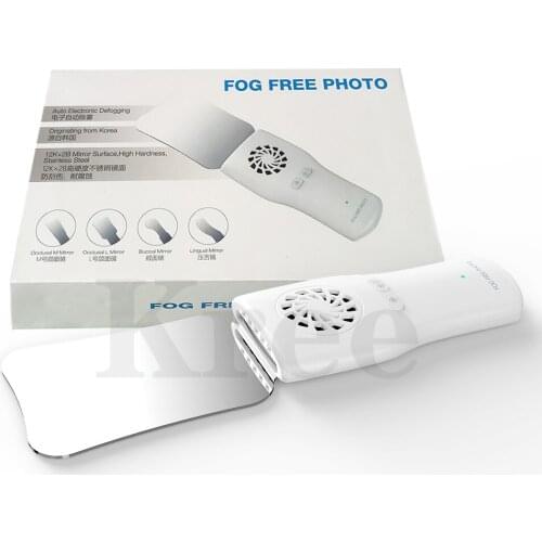 Dental Fog Free Intraoral Photography Mirror System Automatic Defogging Imaging Mirror Stainless Steel Reflectors with LED Light