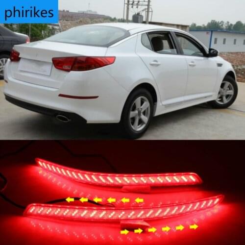 LED Lens Rear Bumper Reflector Brake Fog Light Lamp For KIA Optima K5 2014 2015