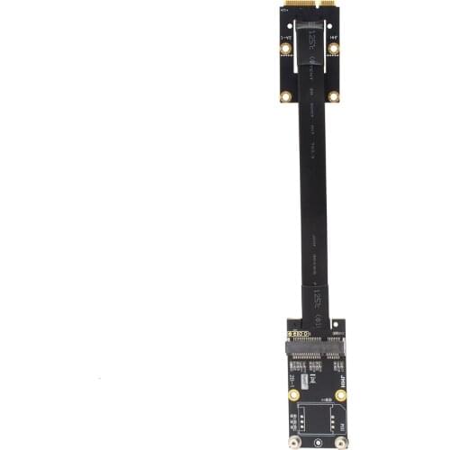 Mini PCI-e MPCIe Wireless Network Card Extension Cord Adapter Extender Cable Riser Mini Pci E Mini Pcie For MSATA SSD, WIFI Card