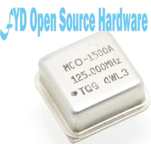 Inline active crystal oscillator 125MHZ square 125.000MHZ half size (2pcs/lot)