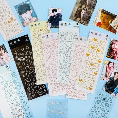 1pcs Kawaii Korean Butterfly Pvc Sticker DIY Hand Account Photo Album Log Decoration Accessories Cute Office Student Stationery