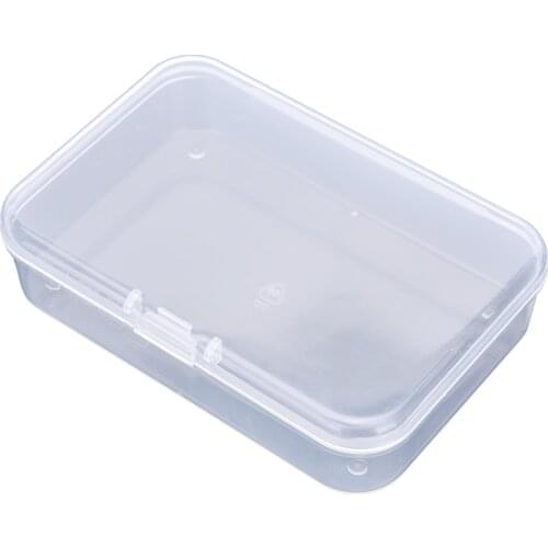 1x Mini Durable Plastic Clear Transparent Jewelry Necklace Storage Container Case Box Holder Craft Organizer