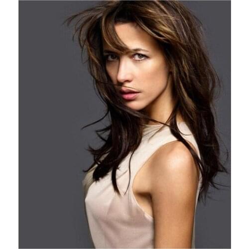 French Goddess Sophie Marceau 5D DIY Full Round Diamond Painting Cross Stitch 3D Embroidery Rhinestone Mosaic Home Decor Y1709