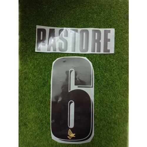#6 PAstore Nameset Cavani Can DIy Custom Any Name Number Printing Iron ON Soccer Patch Badge