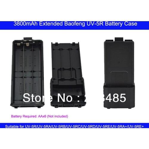 6 x AA Extended Battery Case for Baofeng UV-5R,TYT TH-F8 Portable Two-way radio