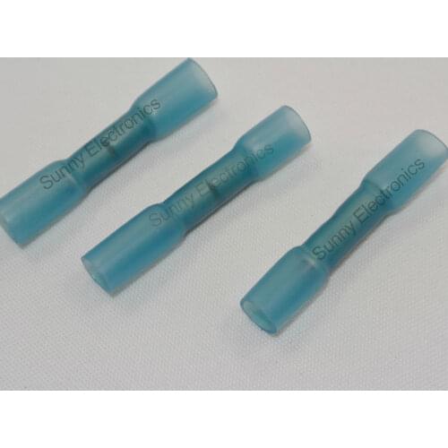 BHT2 Blue Heat Shrink Butt Connectors and Splices For 1.5-2.5mm2 , 16-14 AWG Wires free shipping