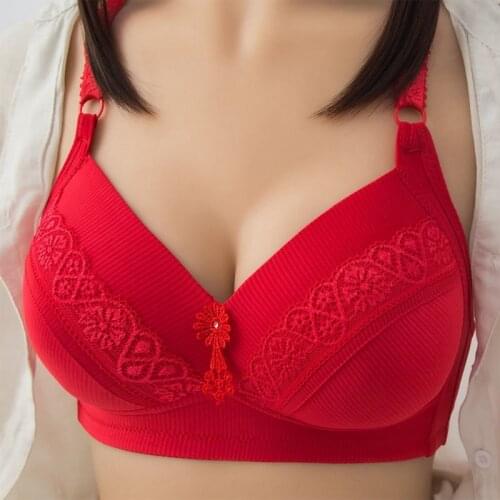 Wire Free Sexy Thin Adjustable Breathable Bras For Women Lace Push Up Bra Lingerie Comfort Intimates Brassiere Plus Size
