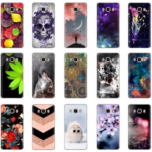 Paint Phone Case For Samsung Galaxy J5 2016 J510F Soft Silicone TPU Cartoon Protector Cover Case For Samsung J5 2016 J510 Bumper