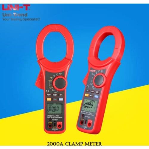 UNI-T UT221/UT222 2000A/2500A Digital Clamp Meter; Industrial High Current True RMS Clamp Ammeter / Surge Current Test