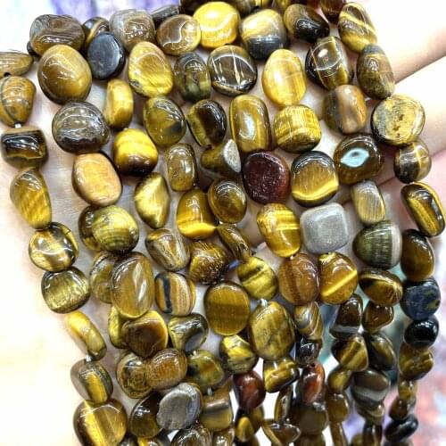 5-10mm Natural Irregular Yellow Tiger Eye Loose Spacer Beads For Jewelry Making DIY Ear Studs Bracelet Necklace Accessories
