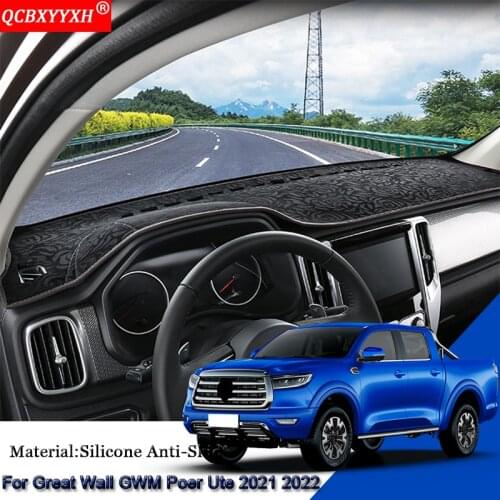 For Great Wall Cannon GWM Poer Ute 2021 2022 Auto Dashboard Protective Mat Shade Cushion Pad Rose Carpet Mat Cover Accessories