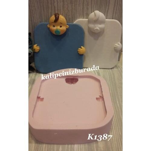 Erkek bebek taban silikon kalıp