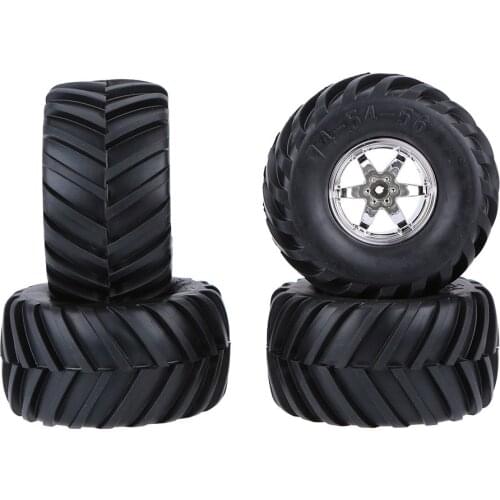 4Pcs/Set 1/10 off-Road Wear-resistant Crush-resistant Monster Truck Tire Tyres for Traxxas HSP Tamiya HPI Kyosho RC Model Car