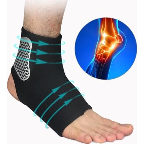 Compression Ankle Brace Support Football Basketball Badminton Running Ankle Sprain Ankle Protective Sleeve Elastic Foot Bandage