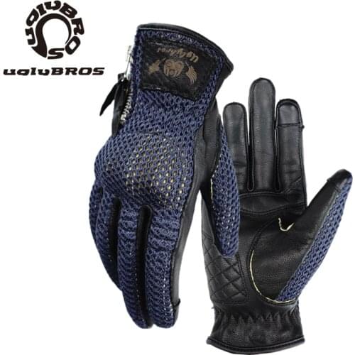 NEW motorcycle gloves unisex motocross gloves outdoor riding gloves guantes moto Summer mesh breathable sheepskin gloves