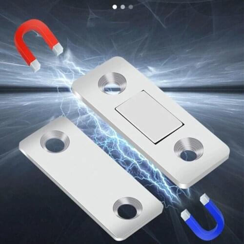 Multi Purpose Punch-free Magnetic Door Closer Magnetic Cabinet Catches Magnet Door Stops Screw Closet Cupboard Furniture Hardwar