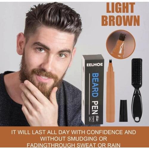 Beard Filling Pen Kit Barber Pencil With Brush Salon Eyebrow Tool Engraving Hair Styling Mustache Shape Repair Male Z6Q6