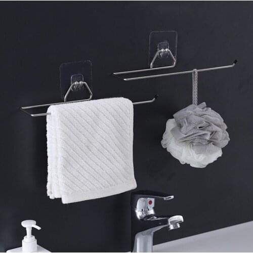 Kitchen Paper Roll Holder Towel Hanger Rack Cabinet Rag Hanging Holder Shelf Toilet Paper Bathroom Holders Wall-Mounted Hanger