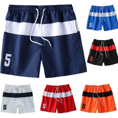 Casual sports shorts mens fashion tether intranet splicing straight tube loose plus size fat shorts mens summer surf swimwear