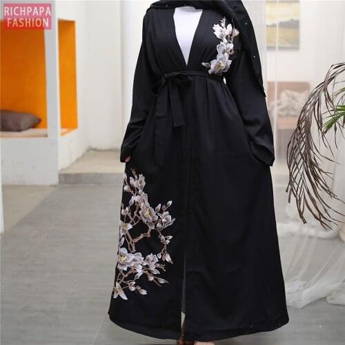 Ramadan Eid Mubarak Abaya Turkey Kimono Cardigan Hijab Muslim Dress Caftan Oman Islamic Clothing Abayas For Women Kaftan Dubai