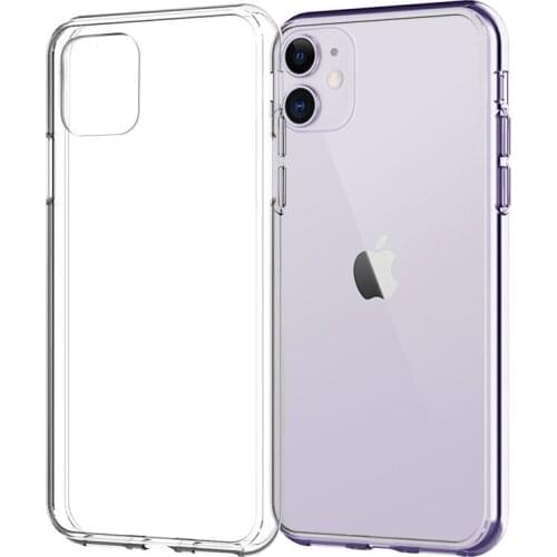 Silicone Case For iPhone 11 Pro X XR XS Max 5 6 7 8 Plus Cover Transparent Cases For iPhone SE 2020 11 XR Ultra Thin Clear Case