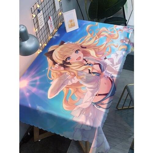 Study Table Cloth Re:Life In A Different World From Zero Waterproof Table Cover Rectangular Dinner Oilcloth Coffee Table Mat