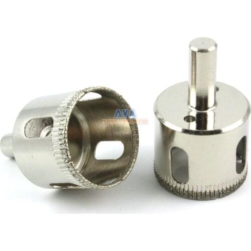 4 Pcs 35mm Dia Diamond Coated Drill Bit Marble Tile Glass Hole Saw Cutting Tool