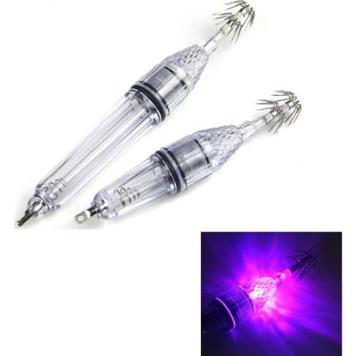 LED Flashing Mini Deep Drop Underwater Lights Fishing Squid Fish Lure Light Green Lamp Octopus Hook Up Can't Escape