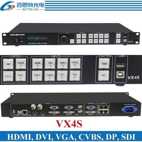 Novastar VX4S VX6S All-In-1 LED Video Controller HDMI Quad LED Rental Wall Screen HD External Video Processor Scaler