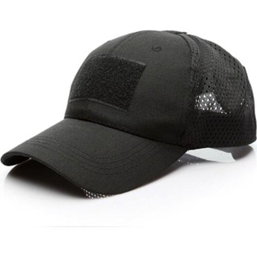 Tactical Military Airsoft Cap Adjustable Breathable Sun Visor Trucker Hat Mesh Hunting Hiking Baseball Skeleton Snapback