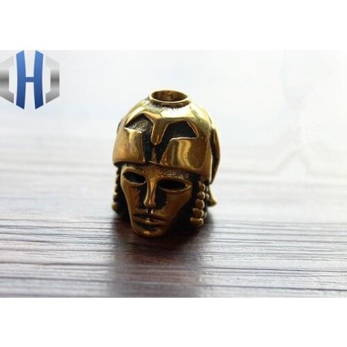 Japan Warrior Knife Bead Brass Pure Copper Retro Accessories Pendant DIY Decorative Giant Umbrella Rope EDC Multi Tools