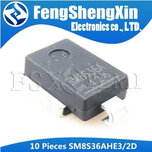 10pcs/lot SM8S36AHE3/2D SM8S36A DO-218AB Surface Mount Automotive Transient Voltage Suppressors