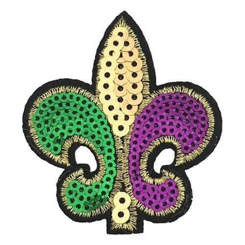 10 PCS Colorful Sequined Floral Iron on Patches for Clothes Small Flower Buds Sequin Embroidery Applique DIY Decoration Patch