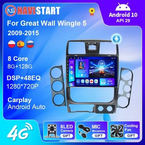128G Android 10 Car Radio Stereo For Great Wall Wingle 5 2009-2015 GPS Navigation Android Auto 4G WIFI Camera Carplay DVD Player