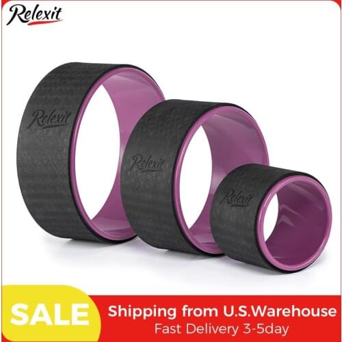 3pcs Yoga Wheel Set Pilates Circle Fitness Back Roller Faom Training Tool Gym Workout Pilates Ring Back Stretcher Equipment