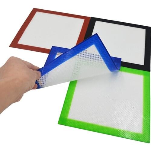 5pcs 17x17cm Bho Nonstick Silicone Dab Mat Wax Carving Baking butane oil pad mats