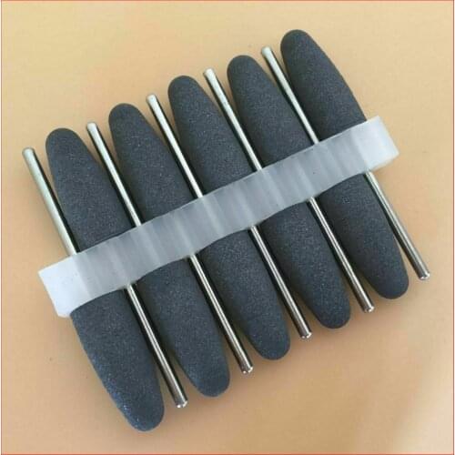 10x Dental SILICONE Rubber Polishers Diamond Polishing Burs 2.35mm Black 1024mm