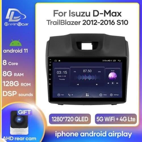 Prelingcar Android 10 For Isuzu D-Max Chevrolet TrailBlazer S10 Colorado Car Radio Multimedia Video Player GPS Navigation