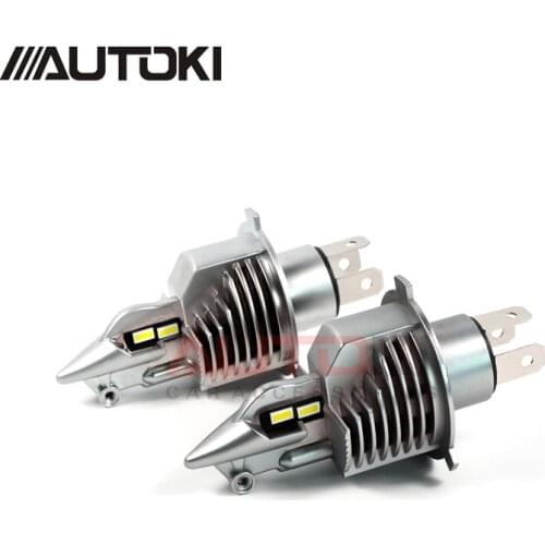 AUTOKI 2019 New fighter plug to plug Super Bright auto H4 LED headLight 11600LM 11-30V 2.0A 70Watt/pair car led headlight Bulb
