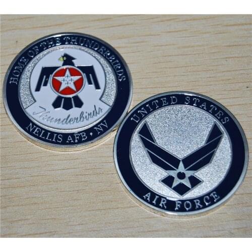 Free Shipping 5pcs/lot,U.S. Air Force - Nellis Air Force Base / Thunderbirds - USAF Challenge Coin