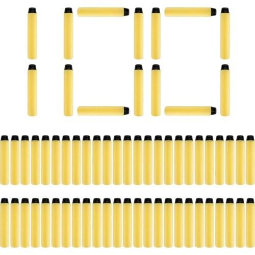 100PCS Darts For Nerf Icon black Soft Hollow Hole Head 7.2cm Refill Darts Toy Gun Bullets for Nerf Series Blasters Xmas Gift