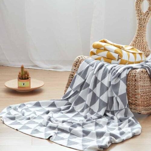 Geometric Home Warm Blanket Kid Student Bedspread Bedding Sheet Couch Armchair Plaid